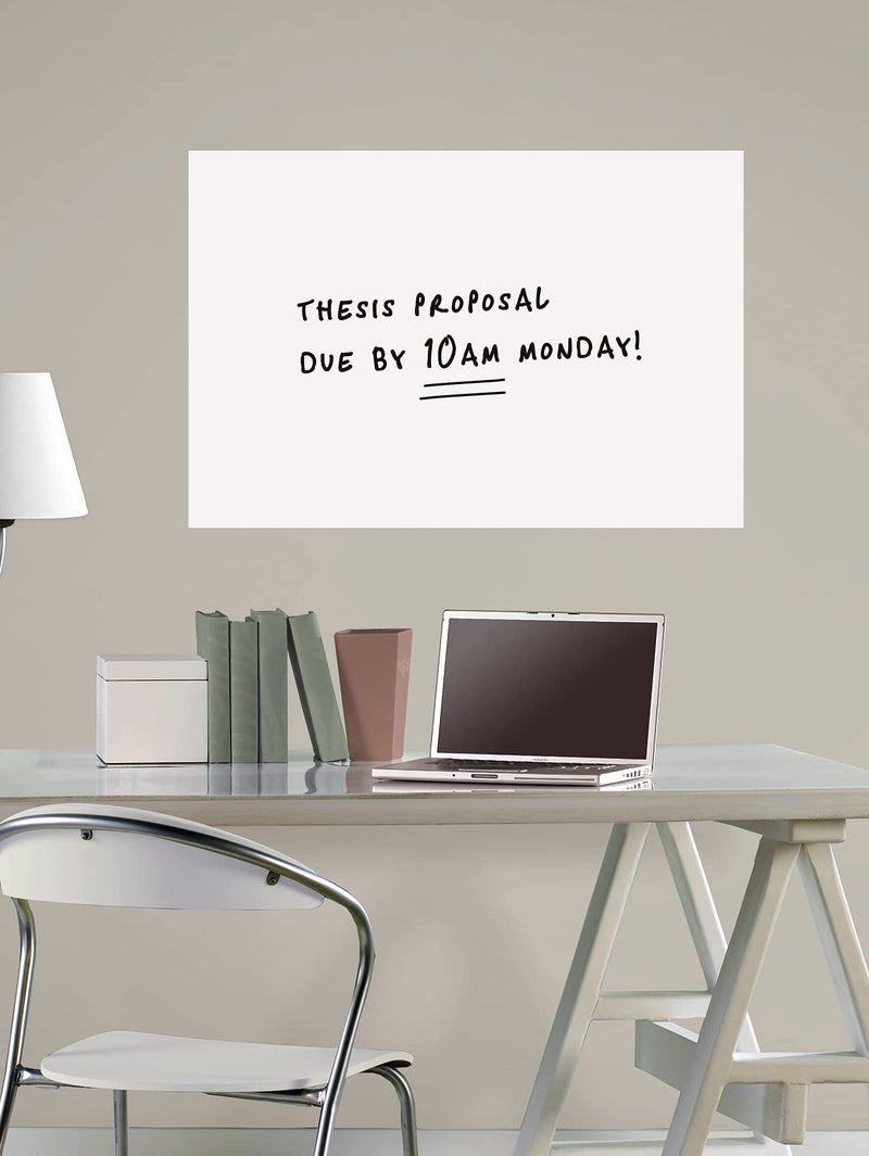 WALLPOPS Wall Pops WPE0446 Large Message Board, White & Off-White, 36x24 Inch - Image 4